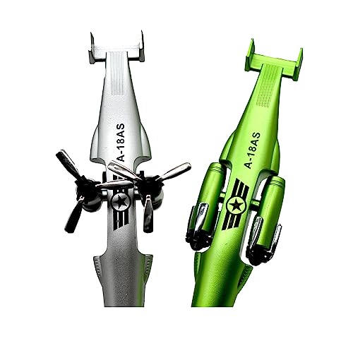 5 bolígrafos de gel con forma de avión y 12 recambios miniatura 2