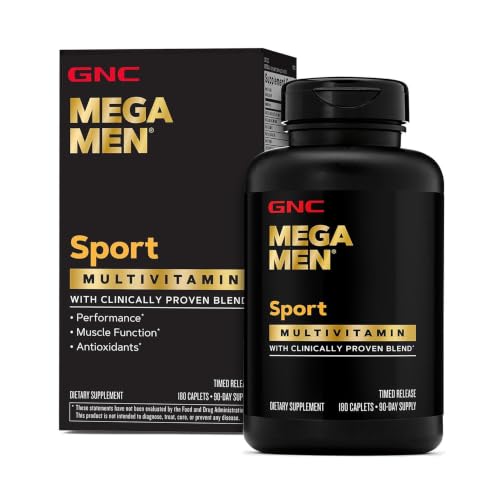 GNC Mega Men Sport Multivitamin for Men | Performance Muscle Function and General Health | 180 Count