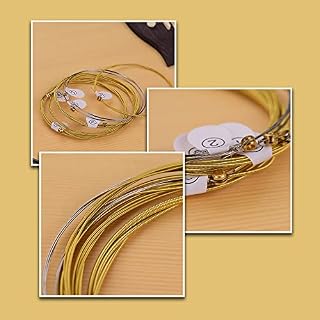1 jeu de cordes en laiton pour guitare acoustique (.011, .015 .024, .032, .042, .050) - Les Beatles, Paul McCartney, John Lennon, RIngo Starr, George Harrison 1 jeu de cordes en laiton pour guitare acoustique (.011, .015 .024, .032, .042, .050) – Image 5