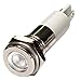 Flat Indicator Light, White, 120VAC