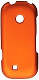 HR Wireless LG Cosmos 3 VN251S Rubberized Cover Case - Retail Packaging - Orange