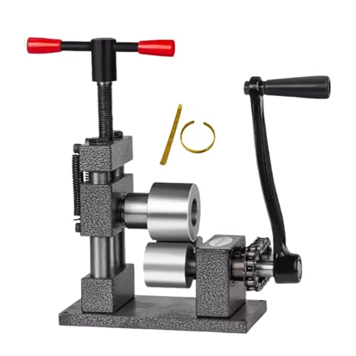 Ddasam Metal Ring Bender Ring Spoon Bending Bender Shaping Blanks Machine Tool for Spoon Rings,Metal Bender,Hand Crank Bending Machine for Ring Bracelet, Manual Rolling Mill Machine Jewelry Tools