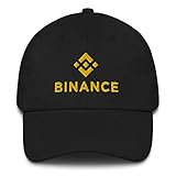 Hogue WS LLC Binance Coin Logo Hat (Embroidered Dad Cap) Crypto Exchange Black