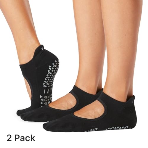 Image of TAVI NOIR Emma Non Slip Socks for Women - Non Skid Grippy for Active Sports Workout Barre, Pilates, Yoga Socks