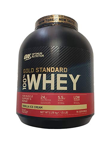 Optimum Nutrition 100% Whey Gold Standard, Sabor Vanilla Ice Cream - 2.27 Kg