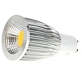 Color: blanco calido TOOGOO(R)GU10 9W COB LED Luces del bulbo Lampara Bombilla de alto rendimiento Ahorro de energia 85-265V Blanco calido