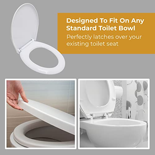 Direct Mart Toilet Seat Cover, Quick Release Bathroom Fixtures, Oval ...