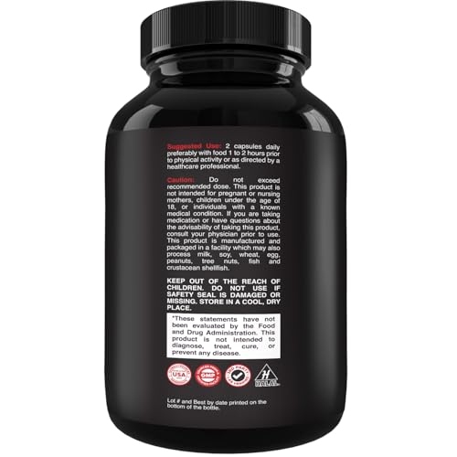 Natures Craft GM-001 Extra Strength Testosterone Booster For Men - Natural Testosterone Supplement For Men With Horny Goat Weed Maca Root Tongkat Ali And Saw Palmetto Extract For Muscle Enlargement Stamina And Strength thumb #1
