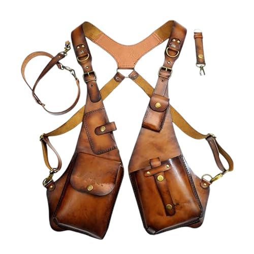 Sacoche aisselle gilet médiéval rétro idéal pour festival cosplay