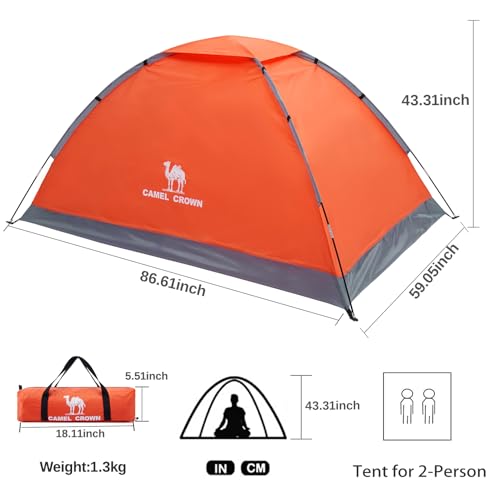 CAMEL CROWN Tents for Camping 2/3/4/5 Person Camping Dome Tent, Waterproof,Spacious, Lightweight Portable Backpacking Tent for Outdoor Camping/Hiking - Image 5