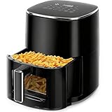 Air Fryer, 6-Quart Smart Air Fryer, 12-in-1 Functions - Air Fry, Roast, Reheat, Dehydrate, Bake, Steam, and More, 400?¡ãF Max Temperature