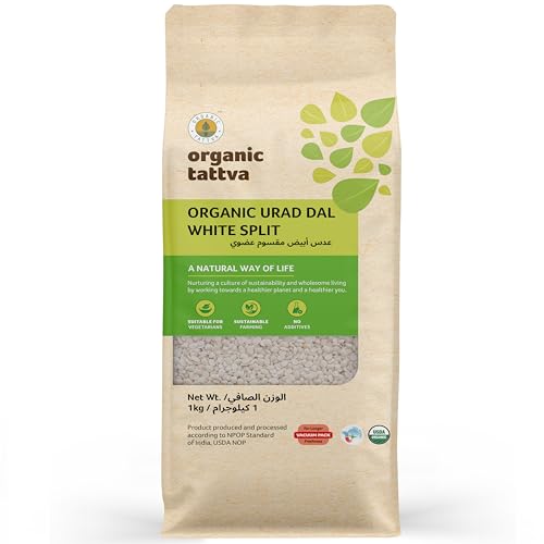 Organic Tattva White Split Urad Dal 1 kg