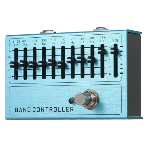 EQ Pedal, 10 Band Equalizer for Guitar and Bass, Guitar Eq Pedal
