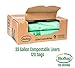 BioBag (USA) The Original Compostable Bag, 33 Gallon, 120 Count, 100% Certified Compostable Trash Bag Liners for Food Waste, Extra Strong and Durable, Trash Bag