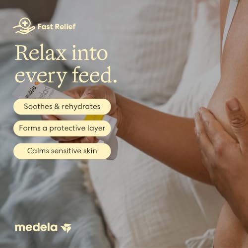 Image of Medela Purelan Lanolin Nipple Cream, Fast Relief for Sore Nipples & Dry Skin During Breastfeeding, Safe for Breastfeeding Baby, Natural, Hypoallergenic, Fragrance-Free, 1.3 Ounces, 18 Pack