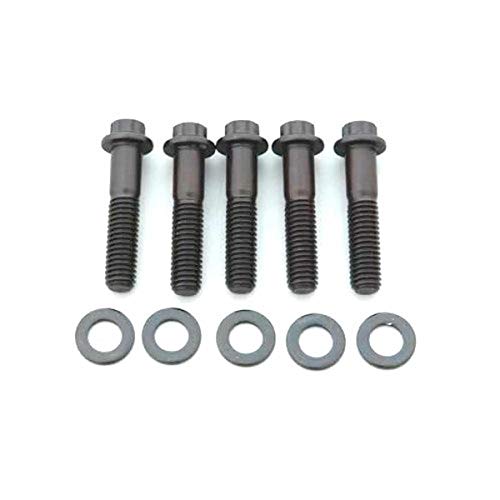 Image of ARP 652-2250 Black Oxide 3 /8-16 inch RH Thread 2.250 inch UHL 6-Point Bolt with 3 /8 inch Socket and Washer, (Set of 5)
