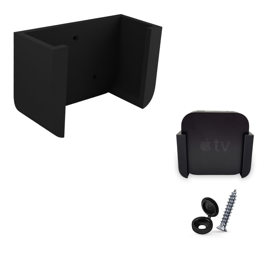 D&D Wall Mount Stand Compatible with Apple TV | iTV Wall Mount Holder Bracket | Holder Stand for Wall Mount Compatible with Apple TV 4K 5th/ 4th/ 3rd Generations