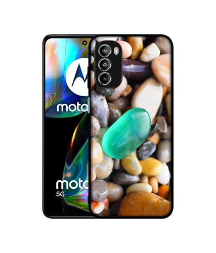 Image of Sea Stones Design Premium 2D Printed Metal Back Case Cover for Motorola Moto G52 4G / Moto G82 5G