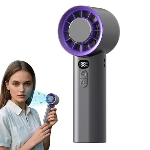 Ventilador plegable personal, ventilador de mano plegable | Ventilador de viaje recargable plegable con viento fuerte,Dispositivo de enfriamiento de flujo de aire de alta velocidad para accesorios de