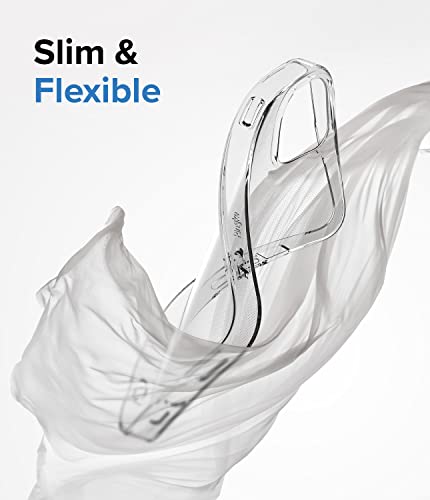 Image of Ringke Air Compatible with iPhone 14 Plus Case Cover Transparent Lightweight Soft Flexible TPU Scratch Resistant Natural Form iPhone 14 Plus Back Cover - Clear