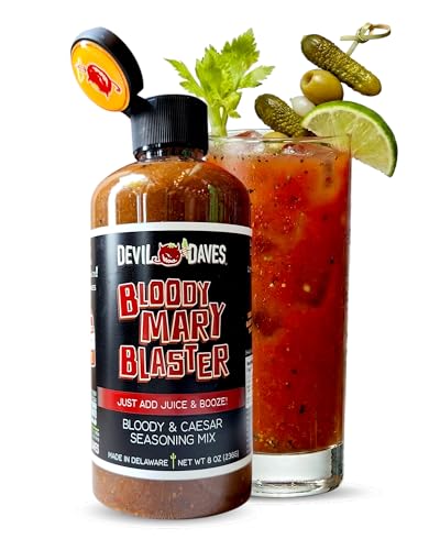 Devil Daves Bloody Mary Blaster Concentrate | Medium Heat Seasoning for Bloody Marys, Micheladas....