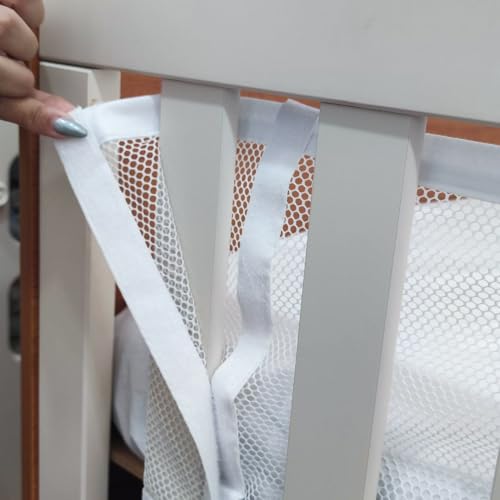 Tela Respirável para Berço Americano Antissufocante Branca 2 Peça...