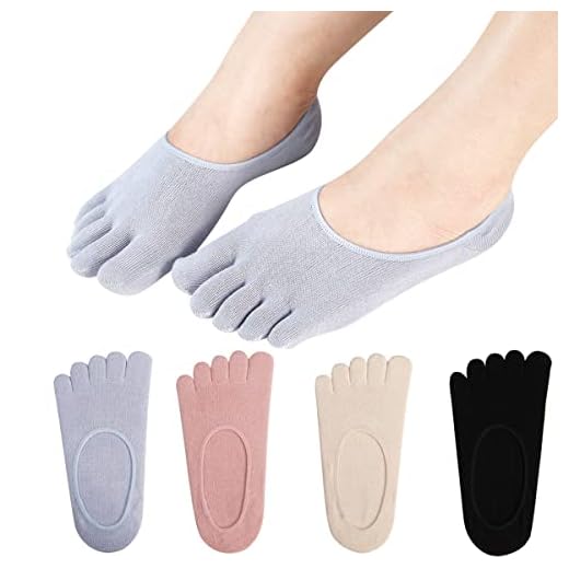 Meaiguo Toe Socks No Show Cotton Low Cut Five Finger Socks Athletic for Women