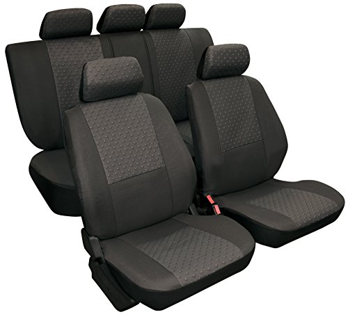 Vip - Fundas de asiento para coche, Universales, modelo URAL, color gris, 9 piezas.