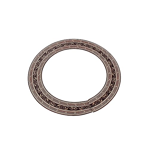 VANZACK Rosewood Guitar Rosette Inlay Durable Guitar Decals for Sound Hole Easy Installation No Damage to Instrument for Customizing