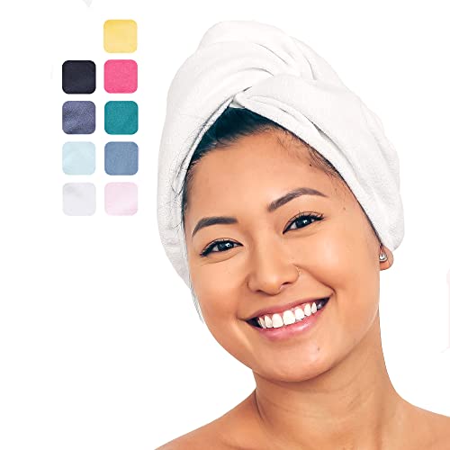 Aquis Lisse Haarturban weiß Cover
