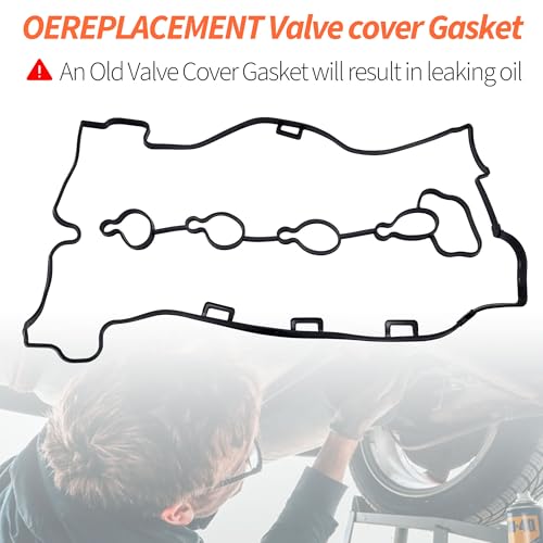 Image of HiSport Valve Cover Gasket 12609291 12608604 VS50778R | Compatible with Buick Allure LaCrosse Regal Chevy Captiva Sport HHR Malibu GMC Terrain Pontiac Solstice Saturn Sky 2007-2017