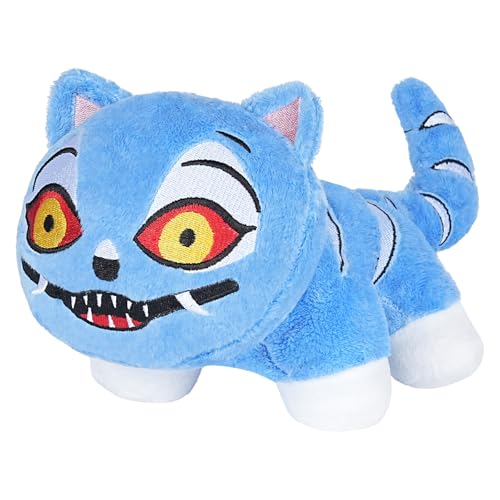 BINHSHUANH Blue Tiger Plush Toy, 10-Inch Soft Tiger Decorative Animals Pillow, Ideal Gift for Kids and Adults