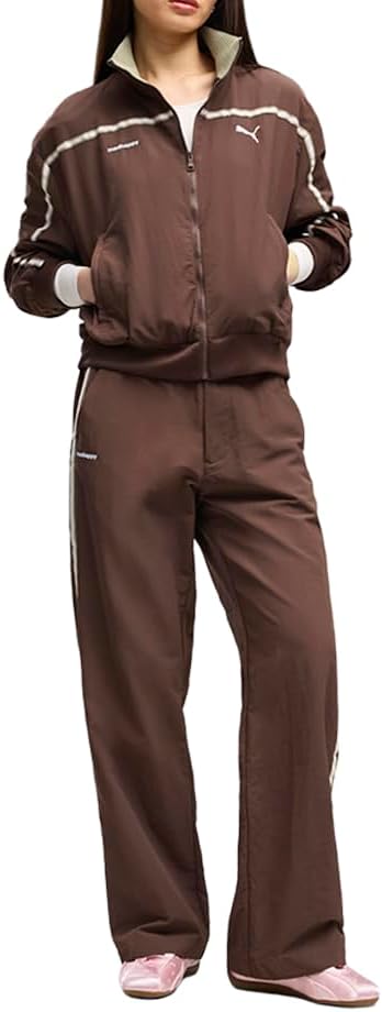 PUMA Womens X Madhappy Oversized Nylon Athletic Outerwear Casual - Brown