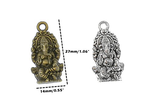 30Pcs Ganesha Religious Charm Pendant For Diy Jewelry Making Accessories By Alimitopia #TOP1