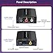 XPTSFDU Analog to Digital Audio Converter RCA to Optical Converter RCA/3.5MM to Toslink and Coaxial Adapter for PS5 PS4 DVD Soundbar