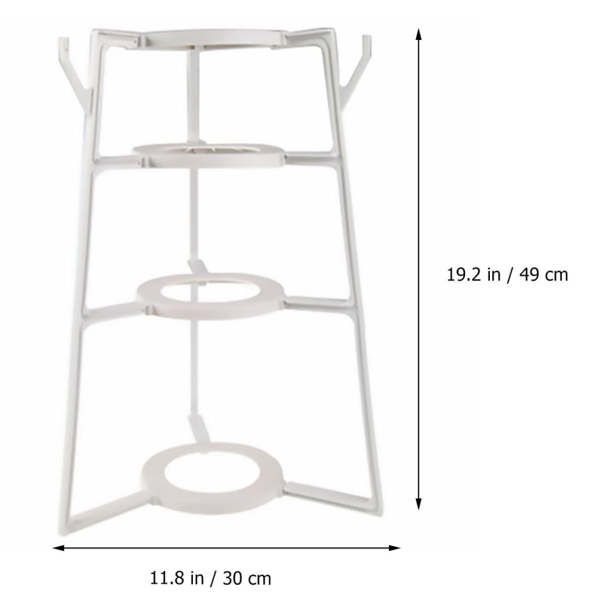 Scaffale multiuso in plastica a 4 ripiani – Mensola portaoggetti da cucina per pentole, padelle e casa nization – Unità dispensa salvaspazio per soluzioni di archiviazione efficienti