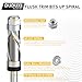 Carbide Compressiom Flush Trim Router Bit 1/4 Shank, Top & Bottom Bearing, 2+2 Flute, 1/2