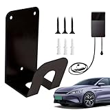 Ev 充電器ホルダー - フレキシブル、Tera Ev 充電ケーブルホルダー、高耐久壁取り付け J フック南京錠ロック可能な壁取り付けホルダー、ガレージや駐車場用の管理ラックキット
