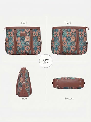Image of Stylish Tote Bags for Office Use | Laptop Bag 15.6 inch | Purse for Women | Vegan Leather Handbag | Daily & Travel Use |
