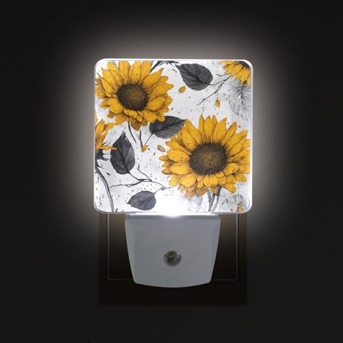 Lámpara nocturna con diseño de girasol chic miniatura 2