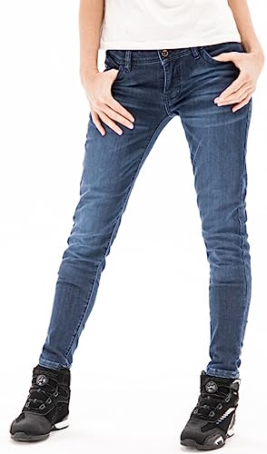 Jeans moto pour dames confortable qui élimine la rigidité en selle
