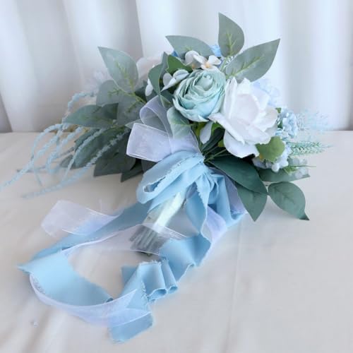 Bouquet de mariage pour mariée au design romantique haut de gamme - 6