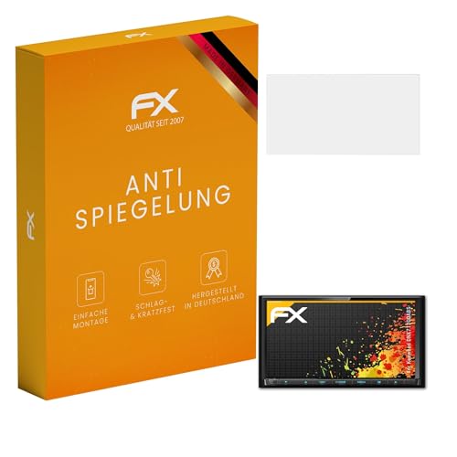 atFoliX Displayfolie kompatibel mit Kenwood DNX7170DABS Schutzfolie, entspiegelnde und stoßdämpfende FX Folie (2X)