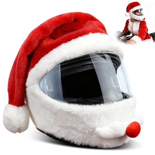Mineup Weihnachtsmann Motorradhelm Überzug, Weihnachtsmann...