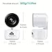 HYPERBITS, Tuya Indoor Smart Home Security Camera 1080pHD 3MP WiFi,Night Vision, pet,Baby Monitor,Motion Tracking,Sound Detection,Built-in Siren,2-way Audio,PAN 360,SD-Slot,works with Alexa&Google Ast