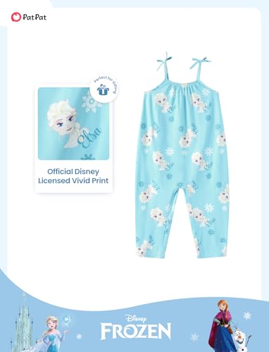 Image of Disney Frozen Elsa Princess Minnie Stitch Marie Girls Romper with Bow Tie Strap and Headband Cute Jumpsuit for Baby & Toddler