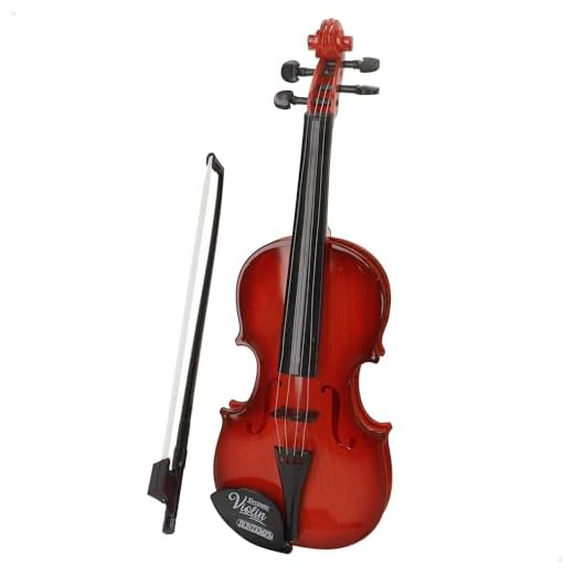ColorBaby Bontempi Violín electrónico Infantil de 40 cm con Arco, 9 melodías integradas, Botones para controlar la música, Diseño Realista Madera, Juguete Musical Partir de 3 años (39219)