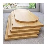 Plateau universel : Bois massif (brut, peinture/cire appliquées). Fabriqué en bois naturel au grain serré et aux tons dorés clairs, ce plan de travail brut résiste à la déformation et est idéal pour une utilisation intensive en cuisine.