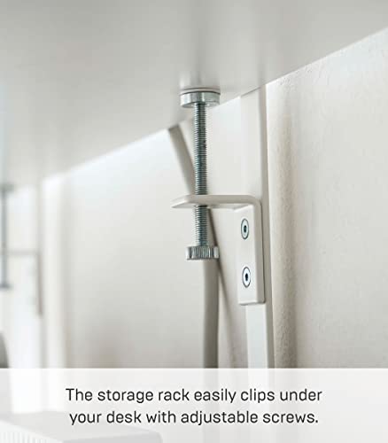 YAMAZAKI Home Smart Under-Desk Cable & Router Storage Rack Organizer Rack for Minamlist Office - Steel - Thumbnail 6