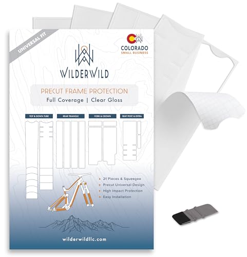 WilderWild Precut Bike Frame Protection Tape- High Impact Clear Vinyl